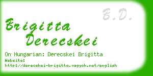 brigitta derecskei business card